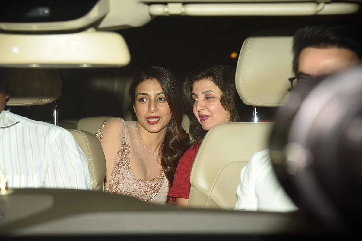 Tabu arrives with Farah Khan. (Photo: Yogen Shah)