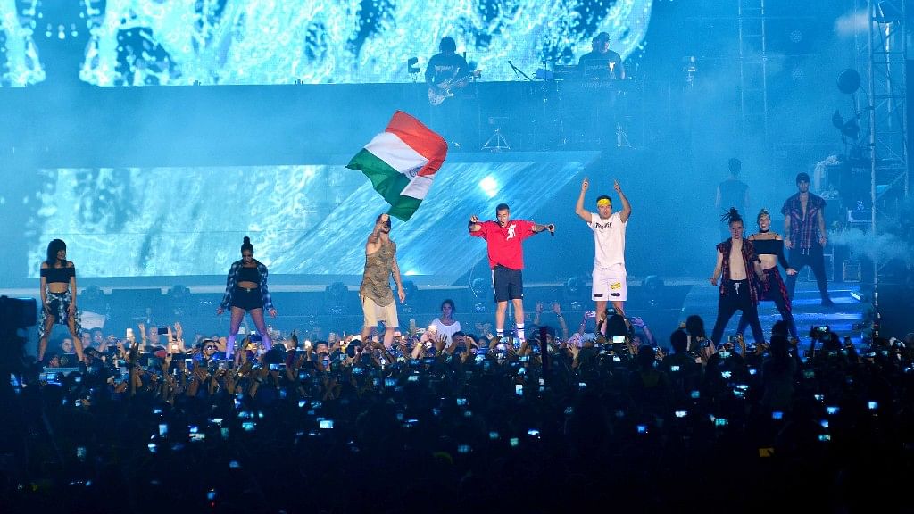 Justin Bieber at the India concert. (Photo: Yogen Shah)