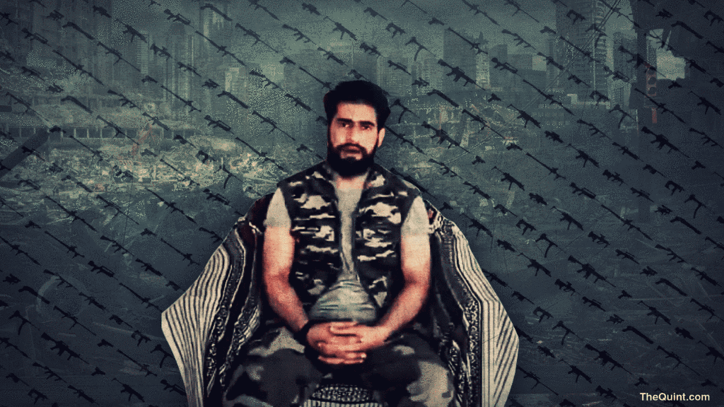 Zakir Musa took over as the commander of the Hizbul Mujahideen after Burhan Wani was killed in an encounter last year. (Photo: <b>The Quint</b>)