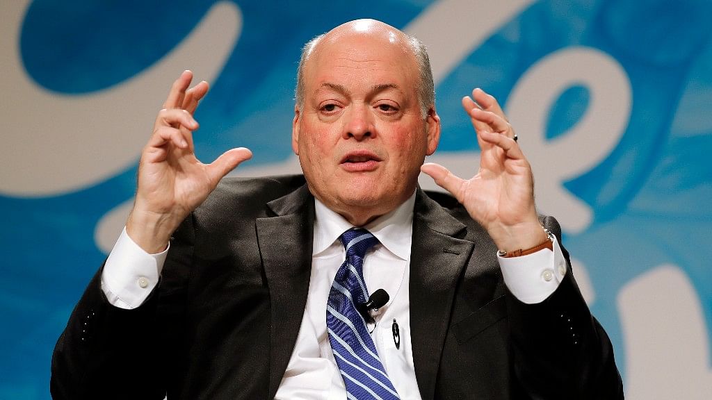 Jim Hackett speaks after being introduced as Ford Motor Company CEO, in Dearborn, Mich., Monday, 22 May 2017. (Photo: AP)