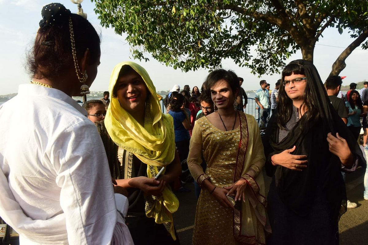 The Bhopal Pride Parade saw participation by people from all walks of the LGBTQ community.