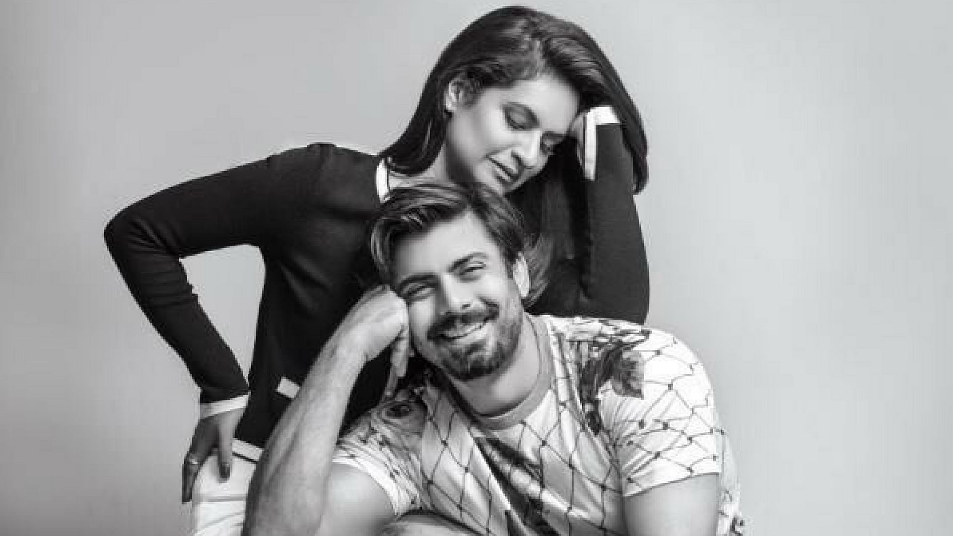 Fawad Khan and wife Sadaf pose for a fashion glossy. (Photo courtesy: <a href="https://twitter.com/mehreezaidi/status/859382373971968000">Twitter/RCB</a>)