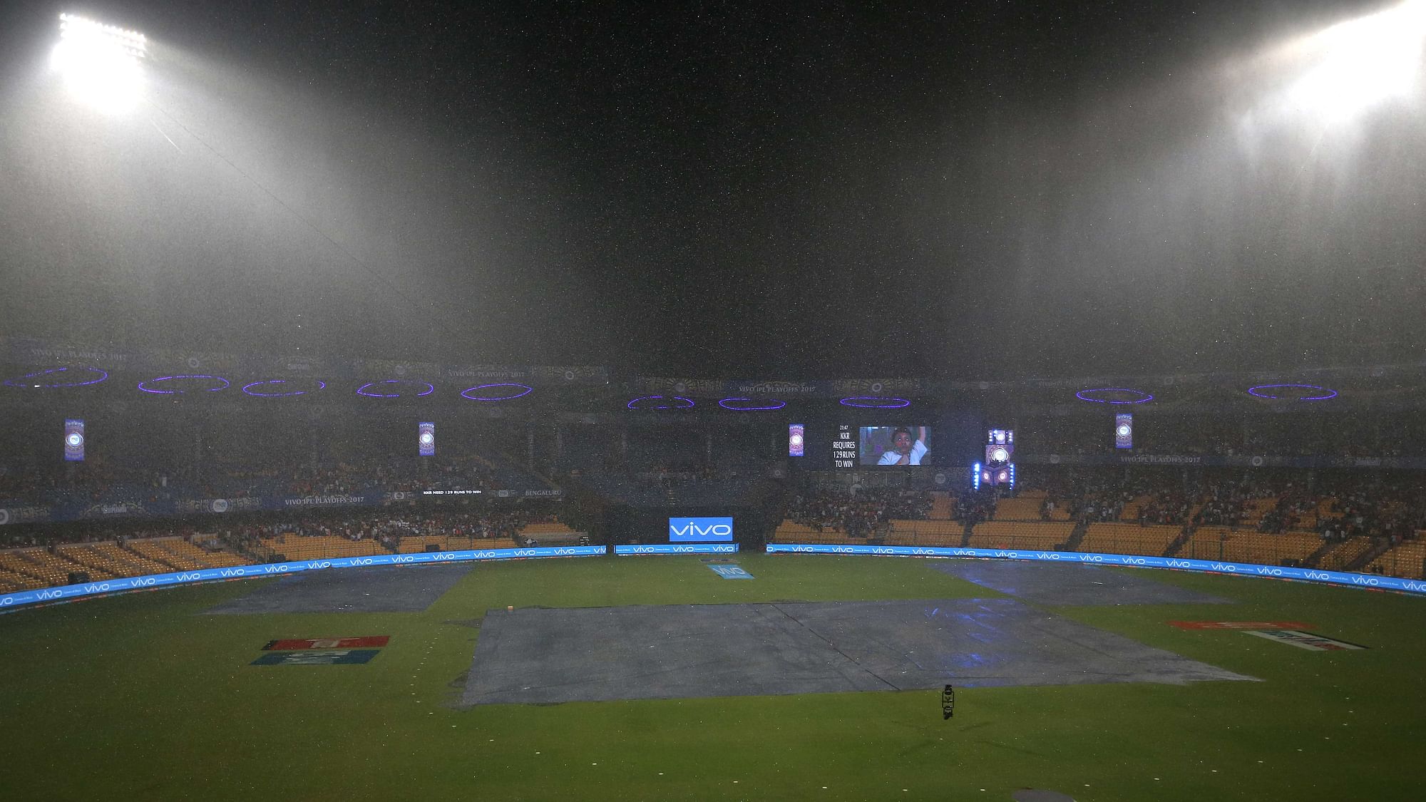 Rain forced the SRH vs KKR eliminator to be decided in 5 overs. (Photo: BCCI)