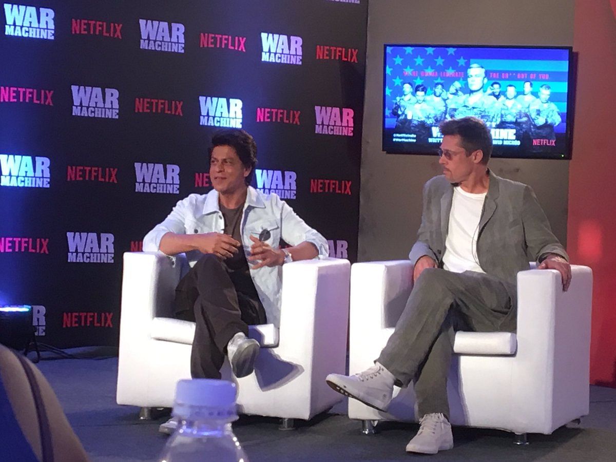 Brad Pitt is in Mumbai to promote War Machine. 