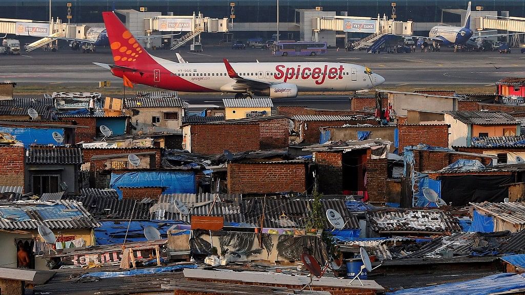 One-third of the Mumbai airport land is encroached upon by illegal squatters. (Photo: Reuters) 