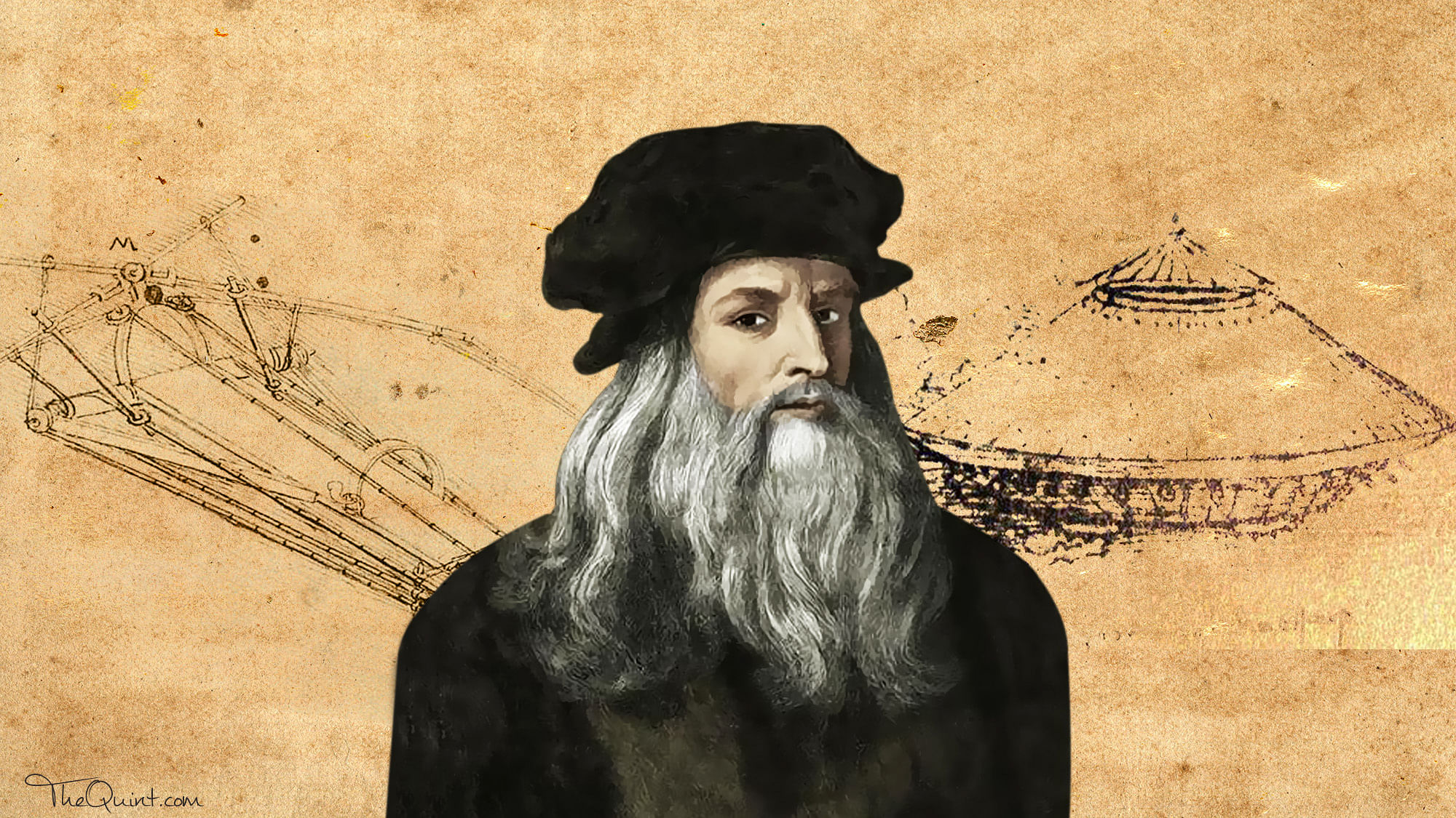 Conjuring up the helicopter and military tank, Leonardo Da Vinci was a mind ahead of his time. 