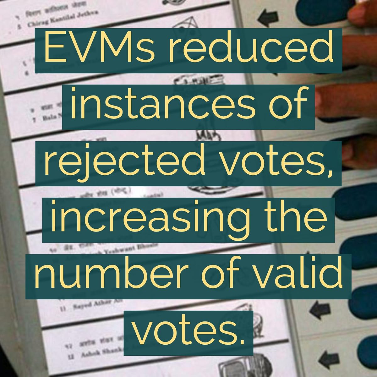 EVMs have shown to be successful in other developing nations like Chile and Brazil.