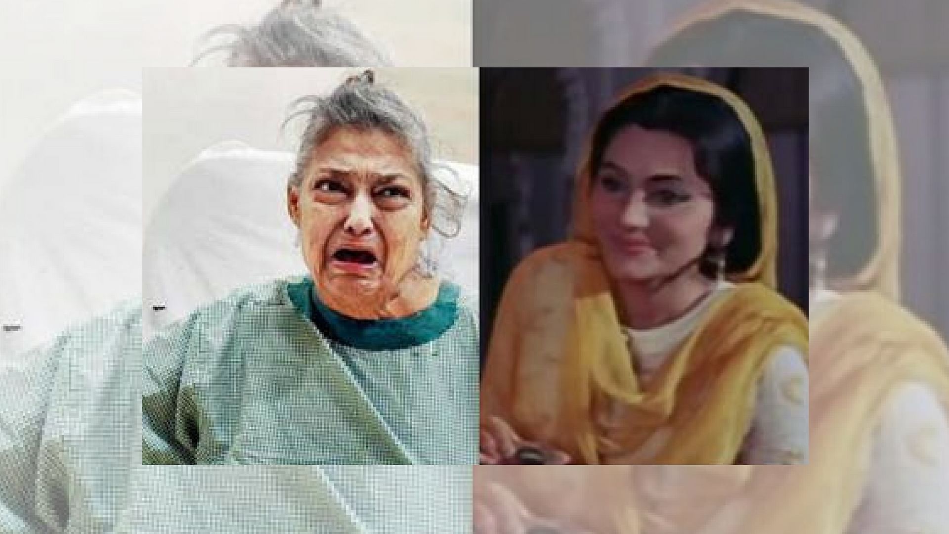 Actor Geeta Kapoor now and in a still from<i> Pakeezah</i>. (Photo courtesy: <a href="https://twitter.com/AnantaGouda8/status/869126138194534400">Twitter/ anantagouda8</a>)