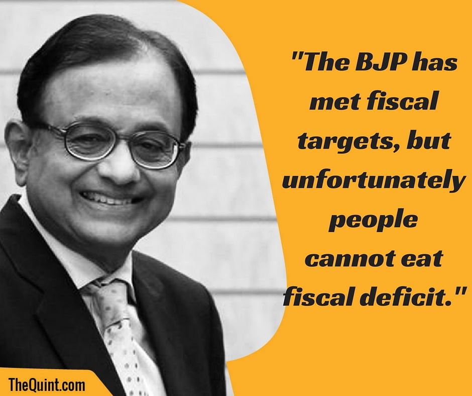 The ex-finance minister  questioned Modi’s claim of a “thriving economy”, but had more to say than on just economics