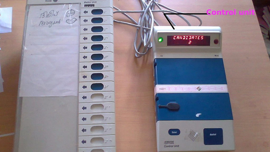 Representative image of an EVM machine. 