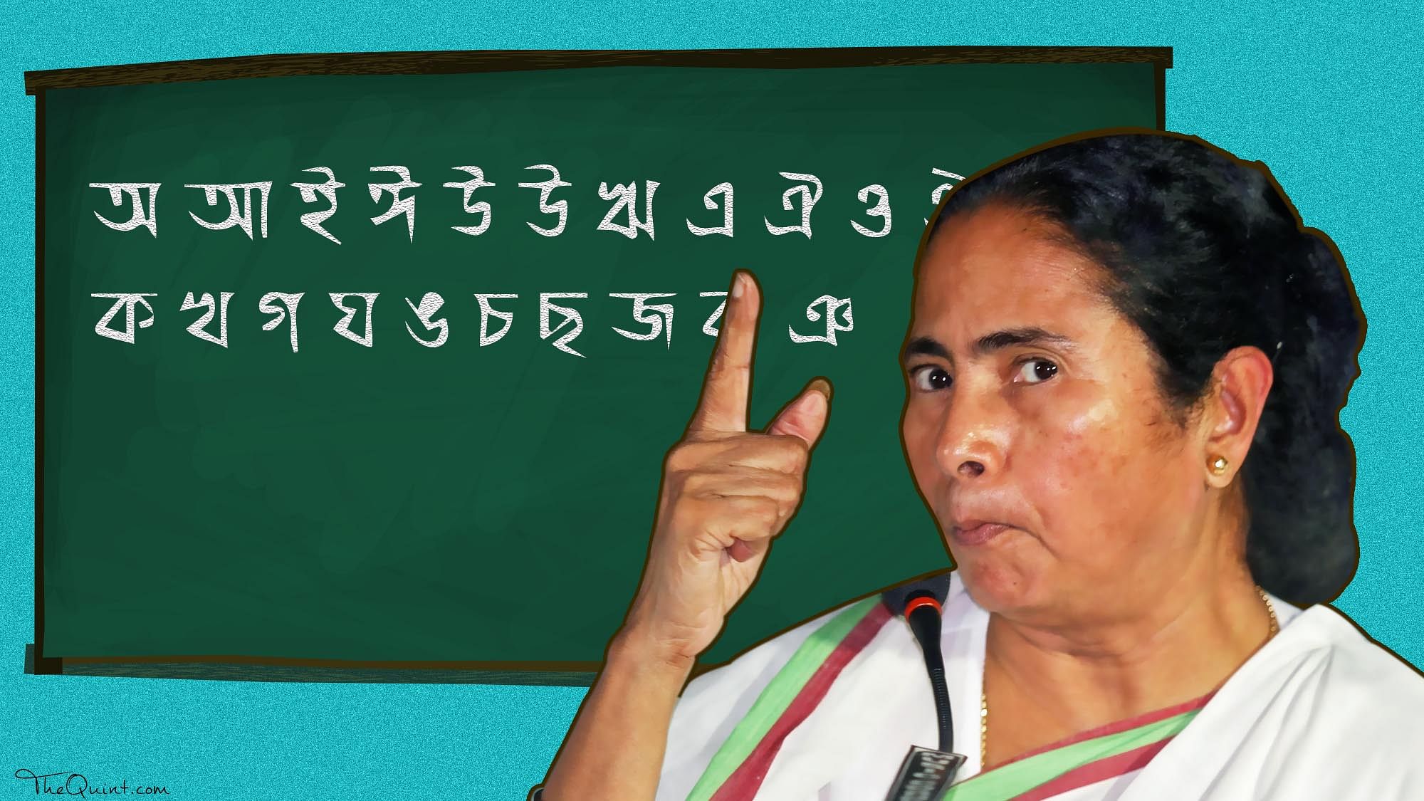 By making Bengali compulsory in schools, Mamata is endorsing linguistic chauvinism that endangers the idea of India. (Photo: Rhythum Seth/ <b>The Quint</b>)