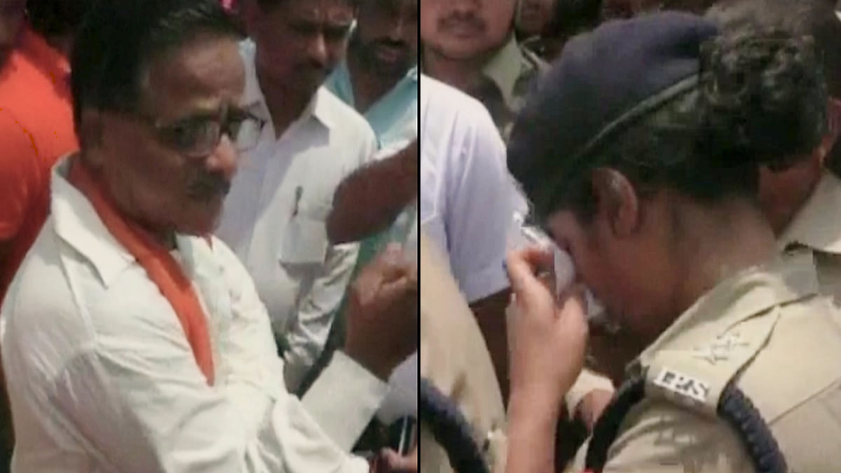 Woman IPS Officer Cries After BJP MLA Screams “Don’t Cross Limits”