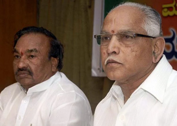 What began as a tiff between BS Yeddyurappa (right) and KS Eshwarappa (left) has taken a turn for the worse. 
