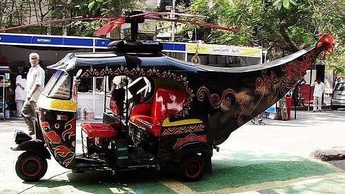 An auto-rickshaw that wants to fly. (Photo: <a href="https://in.pinterest.com/pin/252905335294968219/">Pinterest</a>)