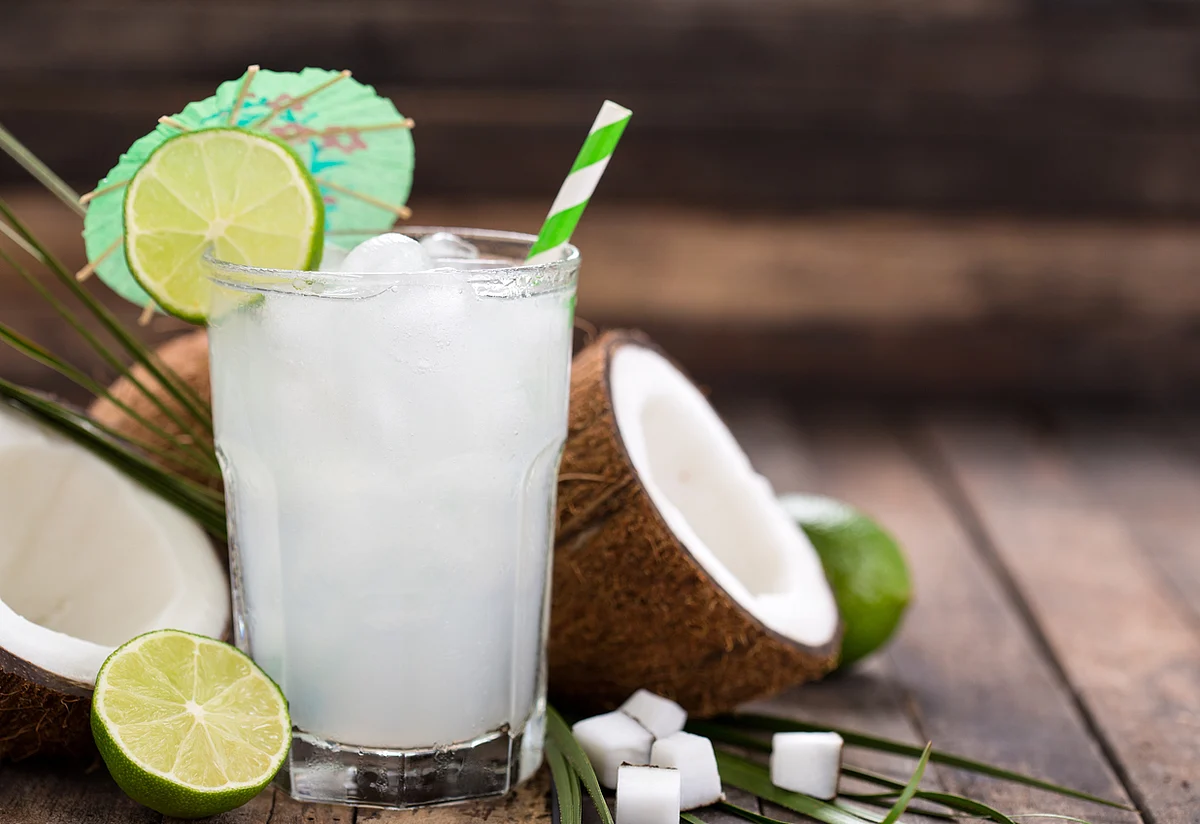 This is made with coconut water, a little honey and a dash of lime. (Photo: iStock)