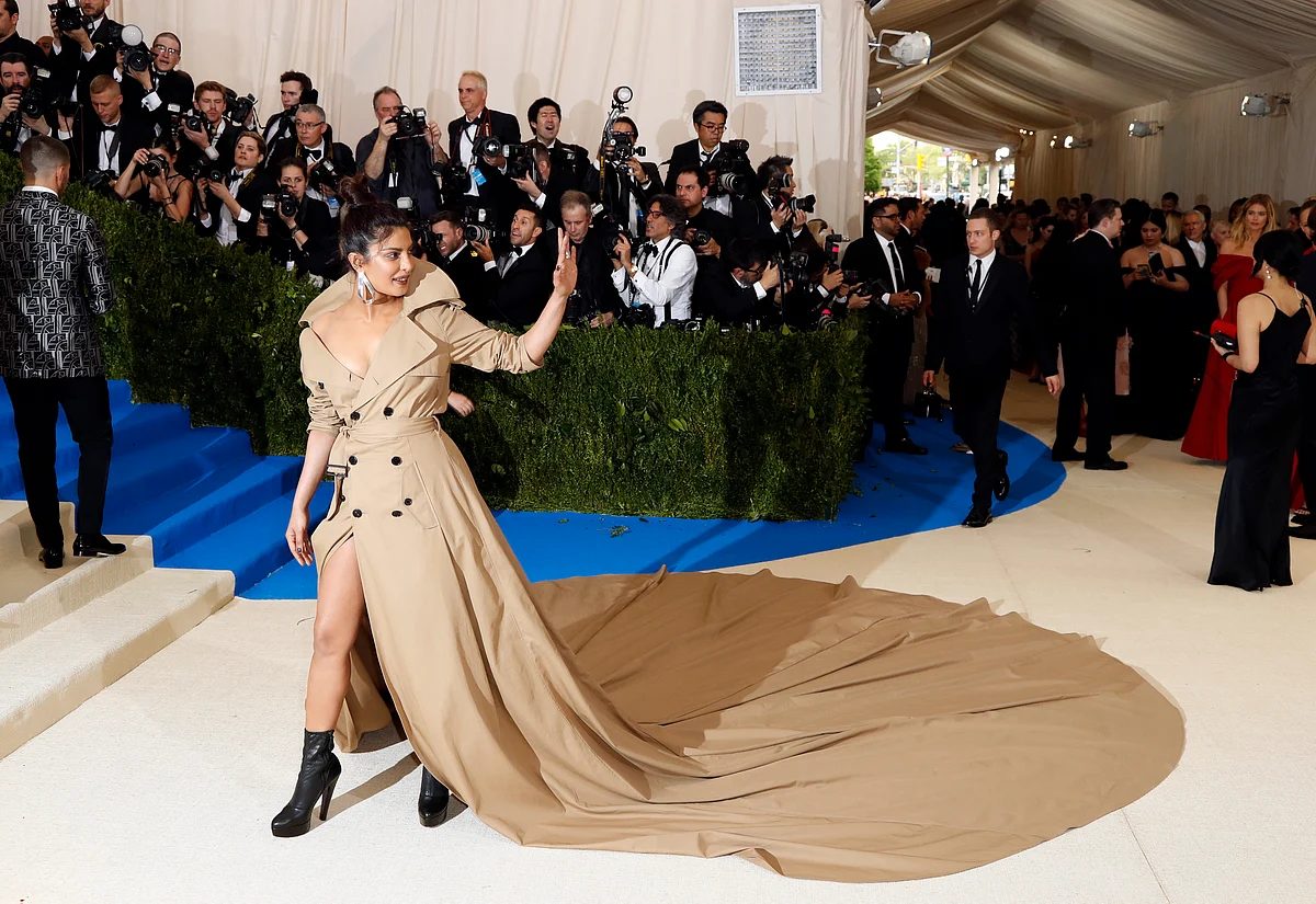 Priyanka waves at her fans. (Photo: Reuters)
