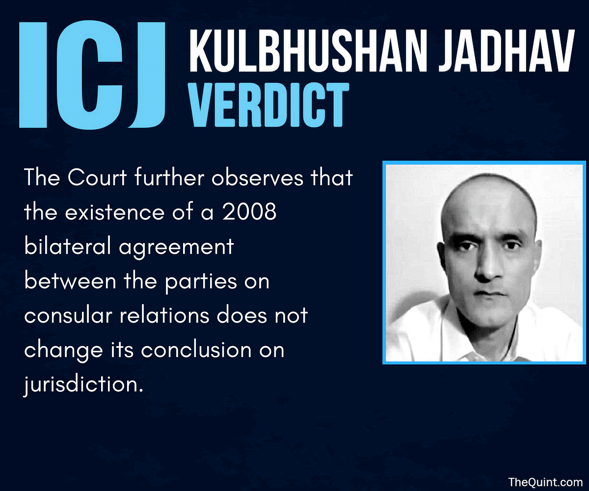  Get live updates on Kulbhushan Jadhav’s judgement by International Court of Justice at The Quint.