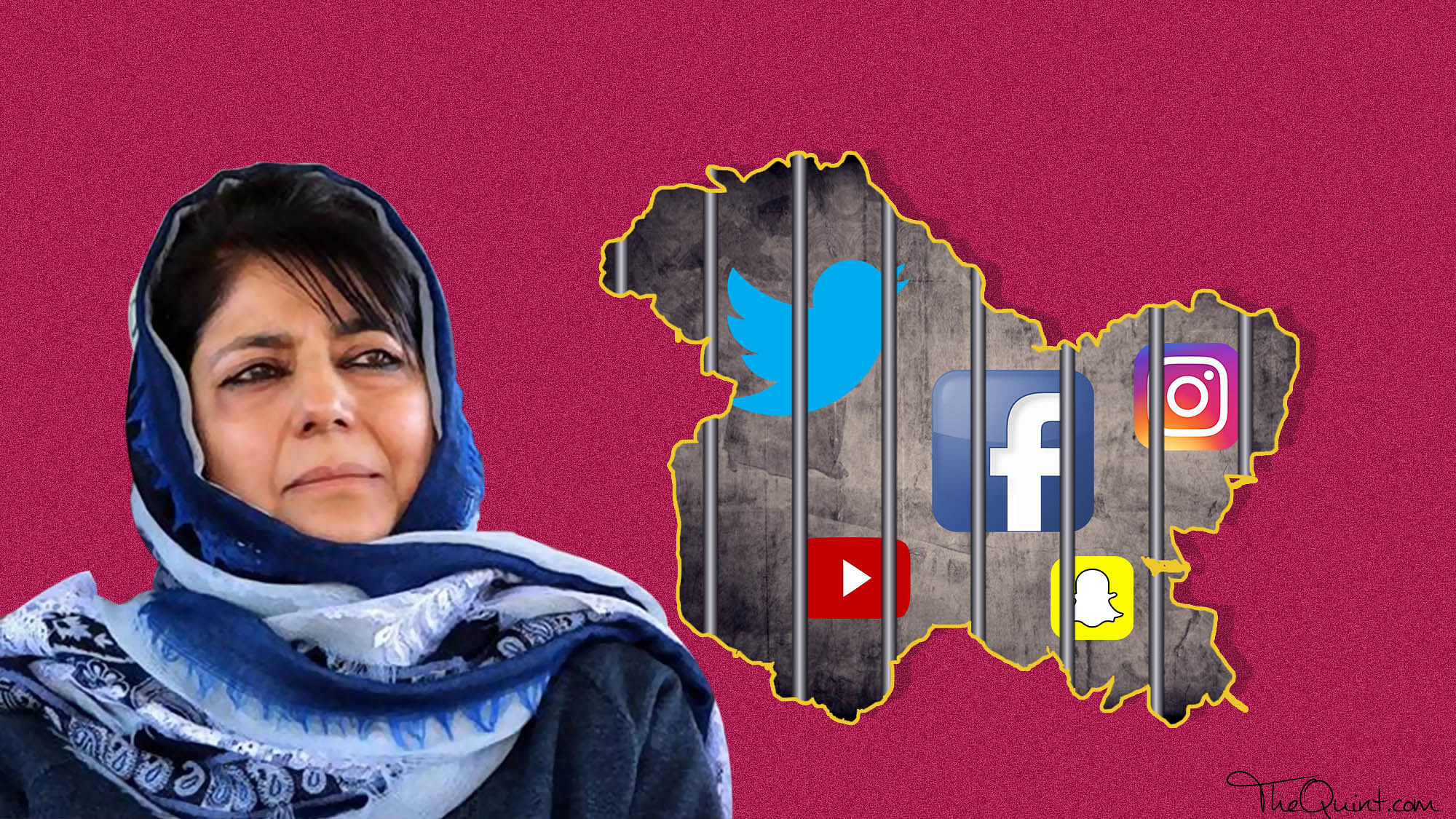 A citizen of Kashmir writes an open letter to Mehbooba Mufti urging her to lift the unwarranted ban on social media. (Photo: Rhythum Seth/<b>The Quint</b>)