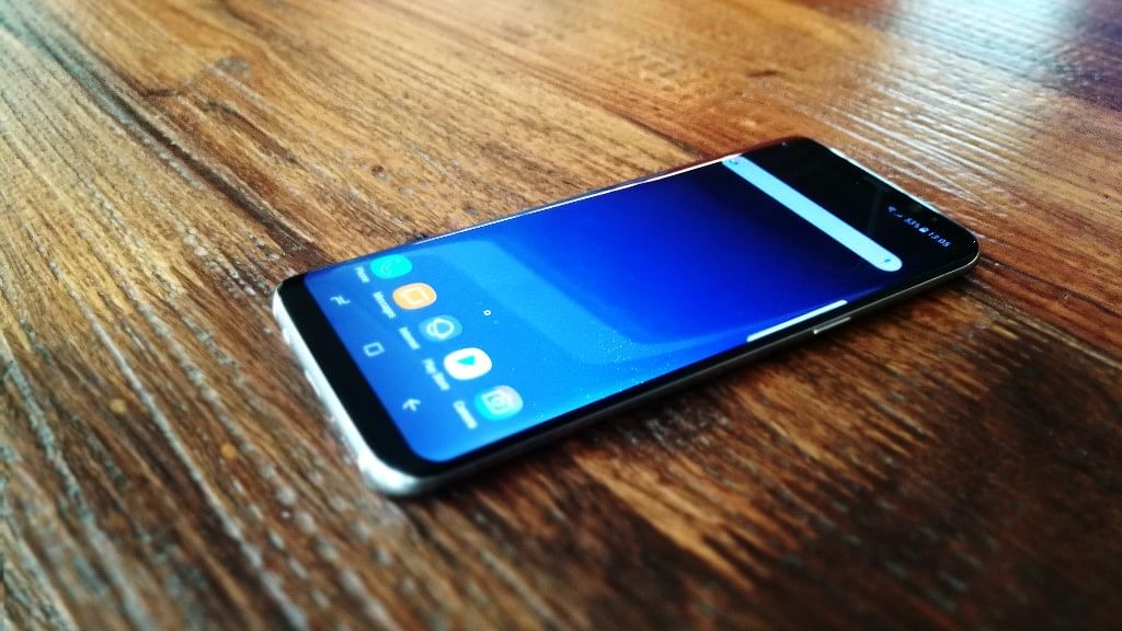 The Samsung Galaxy S8 gets a 5.8-inch bezel-less display. (Photo: <b>The Quint</b>)