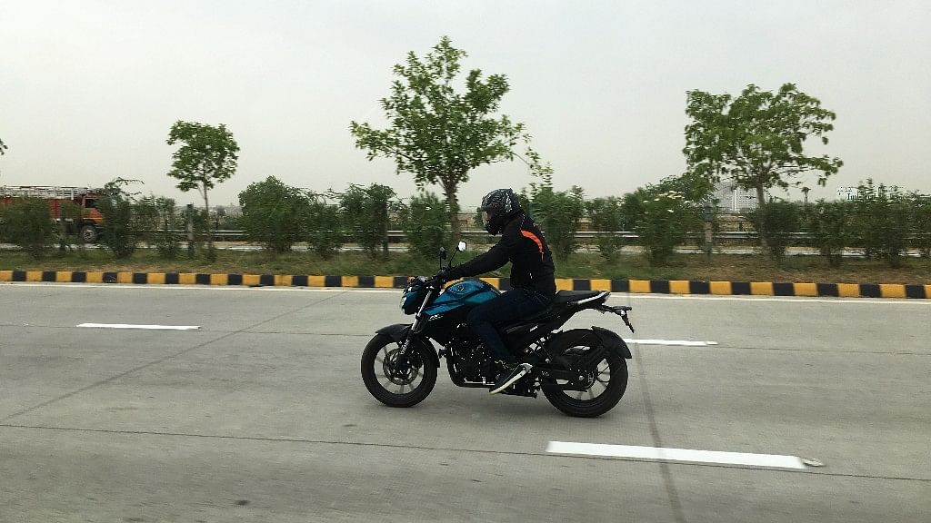The two-wheeler offers disc brakes on both the tyres, but does not get an ABS variant. 
