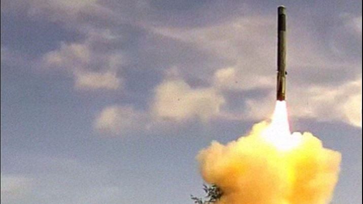 The BrahMos III land-attack cruise missile was successfully test fired from the Andaman and Nicobar islands. (Photo: Twitter/<a href="https://twitter.com/search?q=brahmos&amp;src=typd">@adgpi</a>)