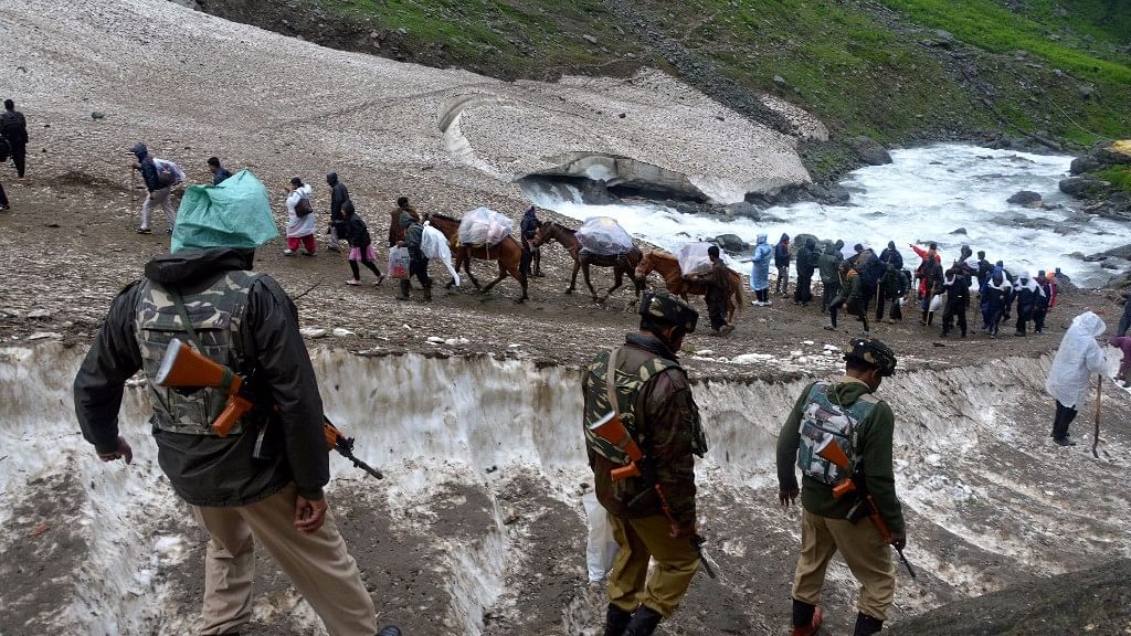 

The annual Amarnath yatra began amid a terror threat which prompted the authorities to mobilise the “highest level” of security measures including satellite tracking system.