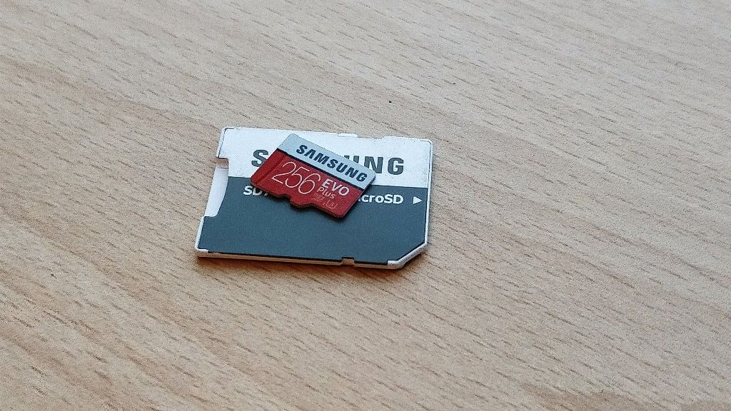 Samsung EVO Plus 256GB memory card for mobile.&nbsp;