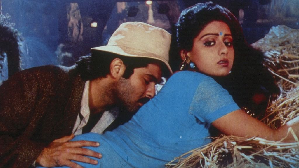 Anil Kapoor and Sridevi in a still from <i>Mr India</i>.