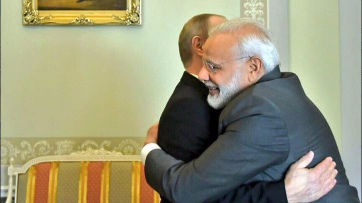 

PM Modi and Vladmir Putin are expected to sign a host of agreements to help finish India’s largest nuclear power plant. (Photo Courtesy: <a href="https://twitter.com/MEAIndia">Twitter</a>)