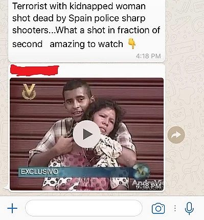 Fake News of ISIS Attacker in Spain Is a Robbery Report From 1998
