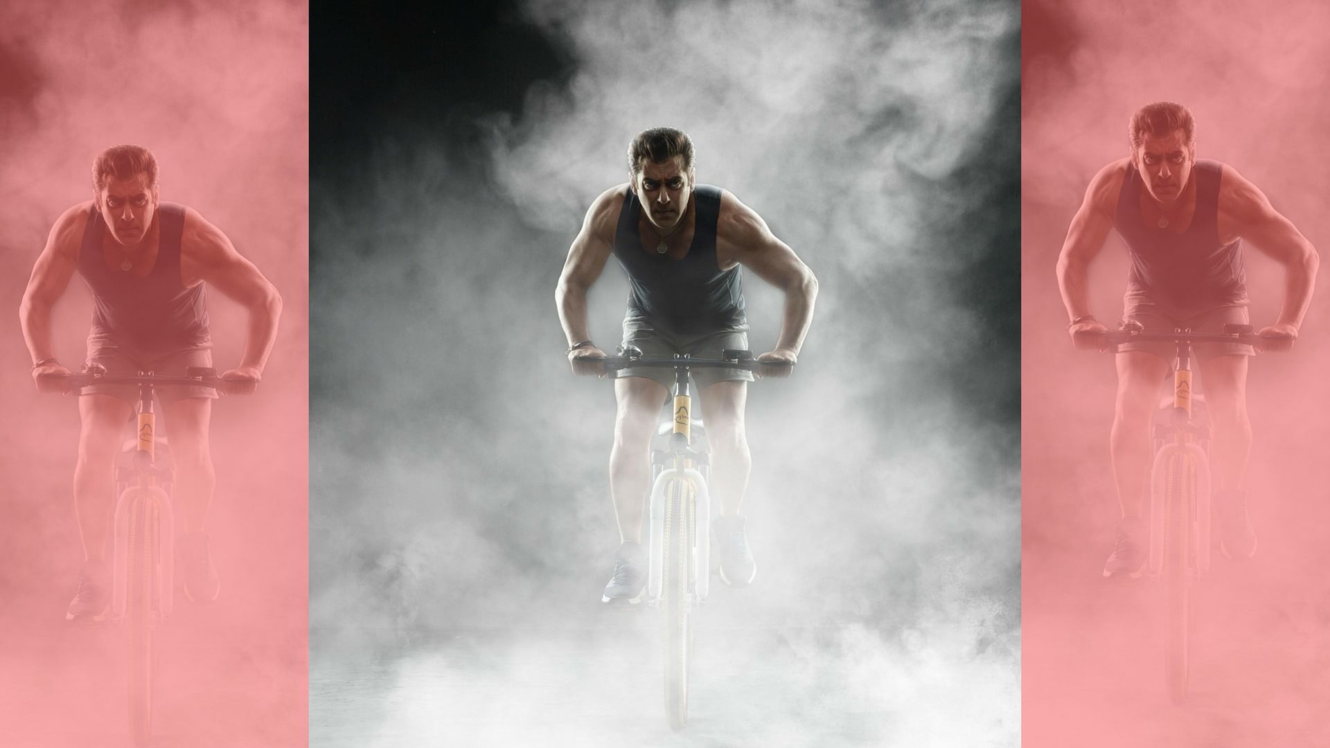 There’s a reason for all that smoke used in the promotional picture of Salman Khan’s e-cycle launch. (Photo courtesy: Twitter)