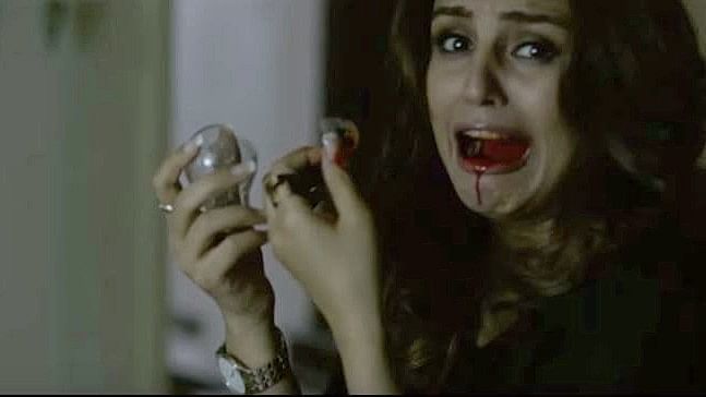 Huma Qureshi in Doobara See Your Evil (Photo Courtesy: <a href="https://www.youtube.com/watch?v=eFBmE0RTmr0">Youtube</a>/Altered by <b>The Quint</b>)