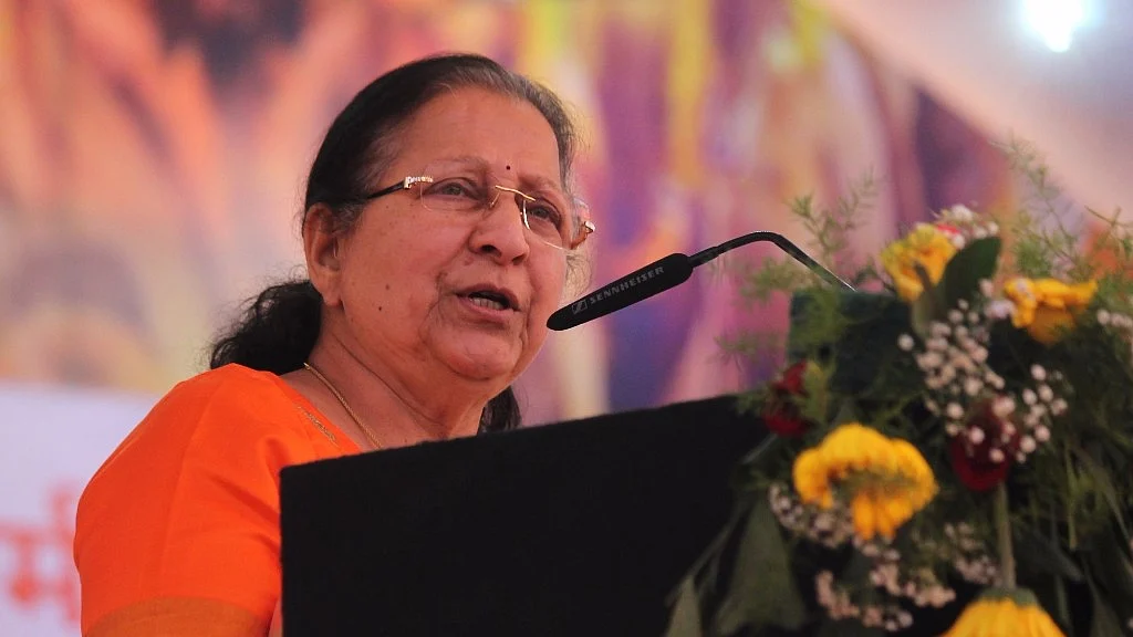 Former Lok Sabha Speaker Sumitra Mahajan.