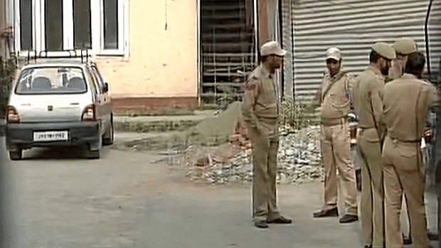Srinagar police officials made the arrests on Wednesday morning. (Photo: ANI)&nbsp;