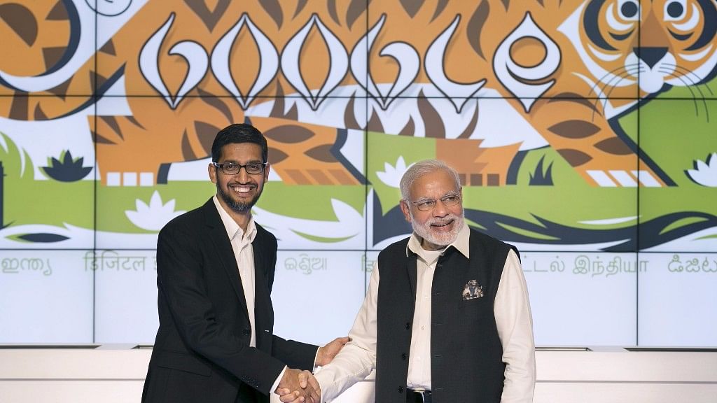 Google CEO Sundar Pichai was one of the invitees at Modi’s round table meeting on Sunday at Washington, DC. Image used for representational purposes.&nbsp;