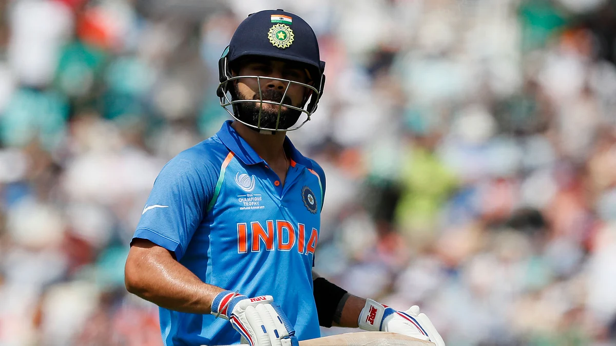 Virat Kohli walks back to the pavilion after getting out for 5 runs. (Photo: AP)