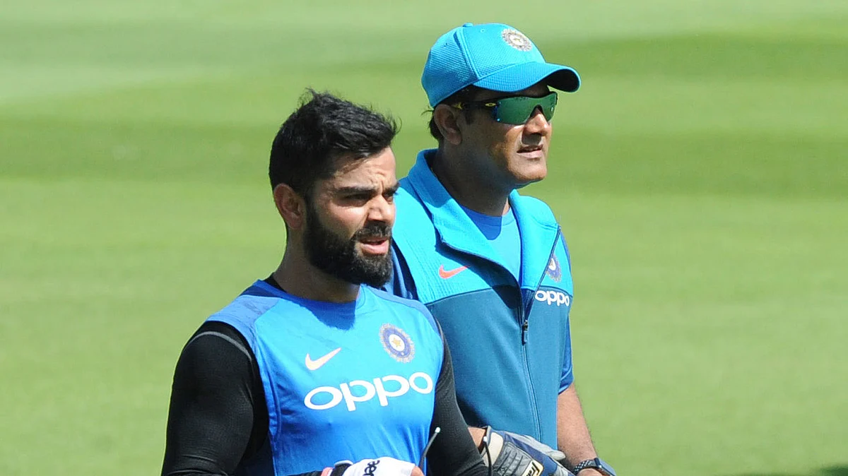 File photo of Virat Kohli (L) and Anil Kumble (R). 