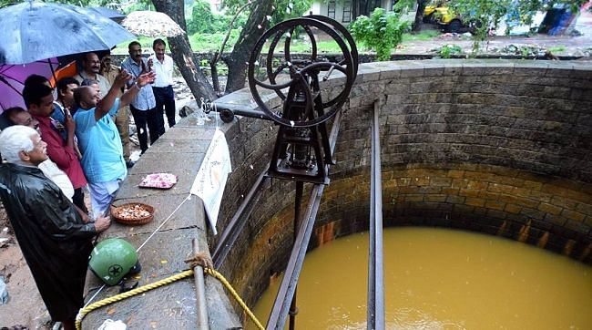 The 36-foot-deep well used to be the sole source of water for Thrissur railway station before it fell into disuse. 