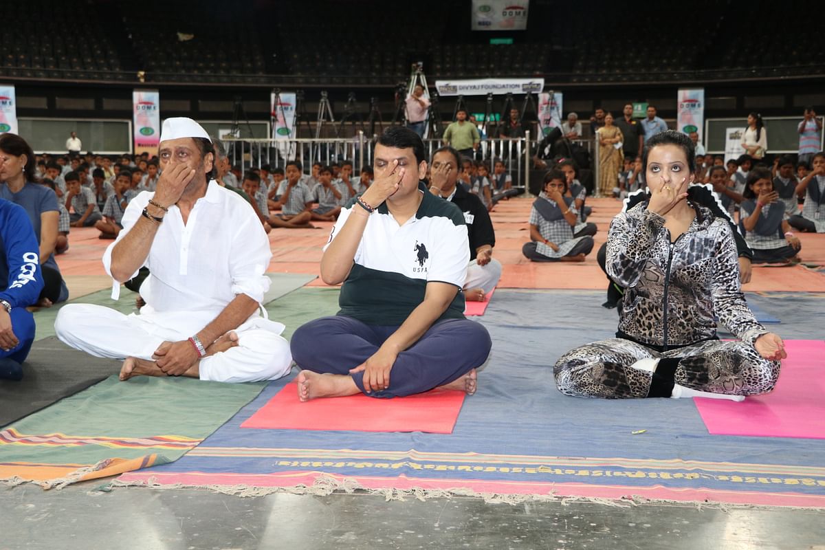 Mumbai celebrates International Yoga Day.