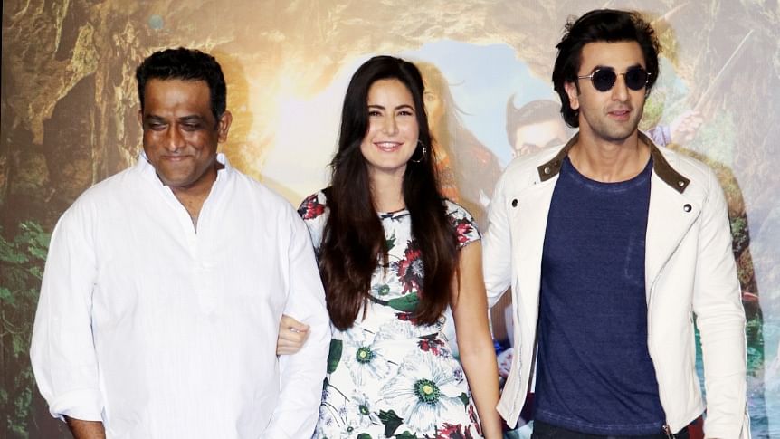 Anurag Basu poses with his <i>Jagga Jasoos</i> stars Katrina Kaif and Ranbir Kapoor. (Photo: Yogen Shah)