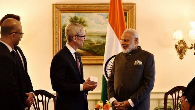 Tim Cook met with PM Modi.