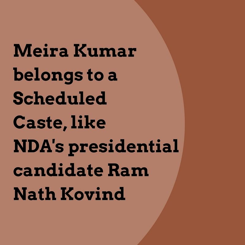 Meira Kumar as the Opposition’s Presidential nominee will take on NDA’s candidate Ram Nath Kovind.