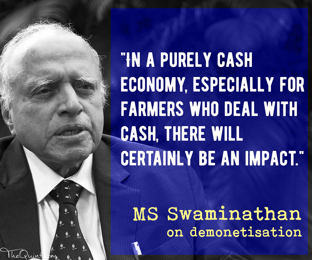 Offer remunerative prices instead of doling out loan waivers to help farmers in the long run, MS Swaminathan says.