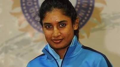 Mithali poses for a picture