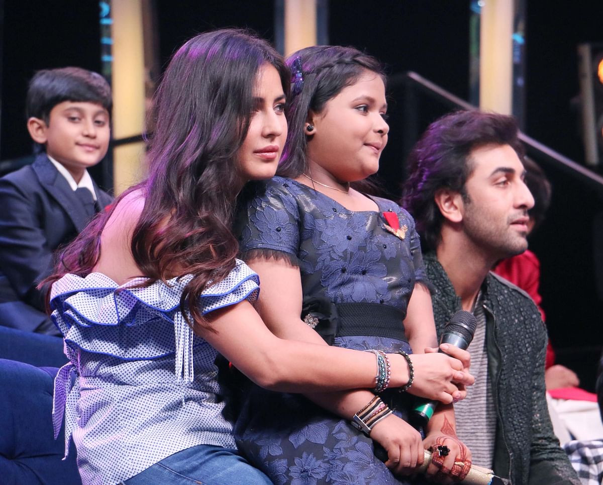 Here’s proof that ‘Jagga Jasoos’ pair Ranbir and Katrina will be a hit with the kids. 