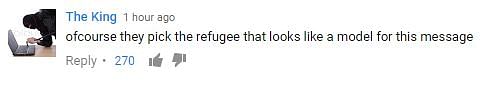 The comments on the video are proof that hatred against refugees is simmering.