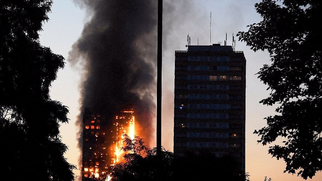 A massive fire broke out at the Grenfell Tower in Lancaster West Estate in London early Wednesday morning. (Photo: Reuters)