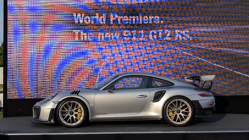 Porsche 911 GT2 RS unveiled at the Goodwood.&nbsp;