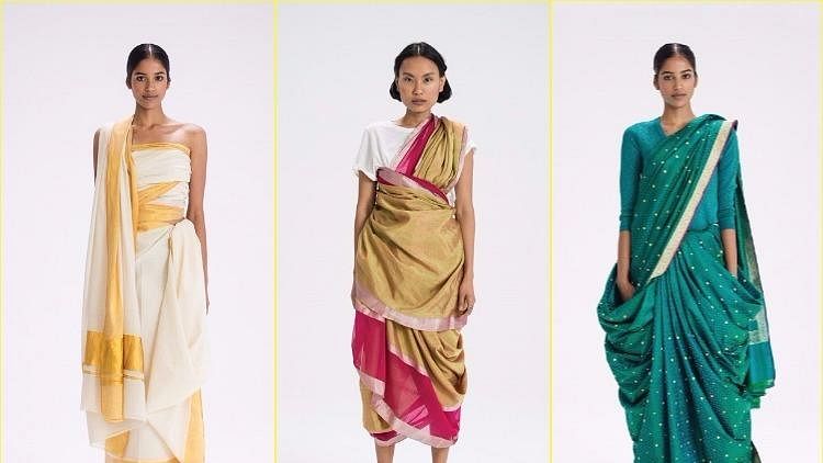 The Sari Series is a digital archive to document the various ways in which saris are draped in India. (Photo Courtesy: Border &amp; Fall )
