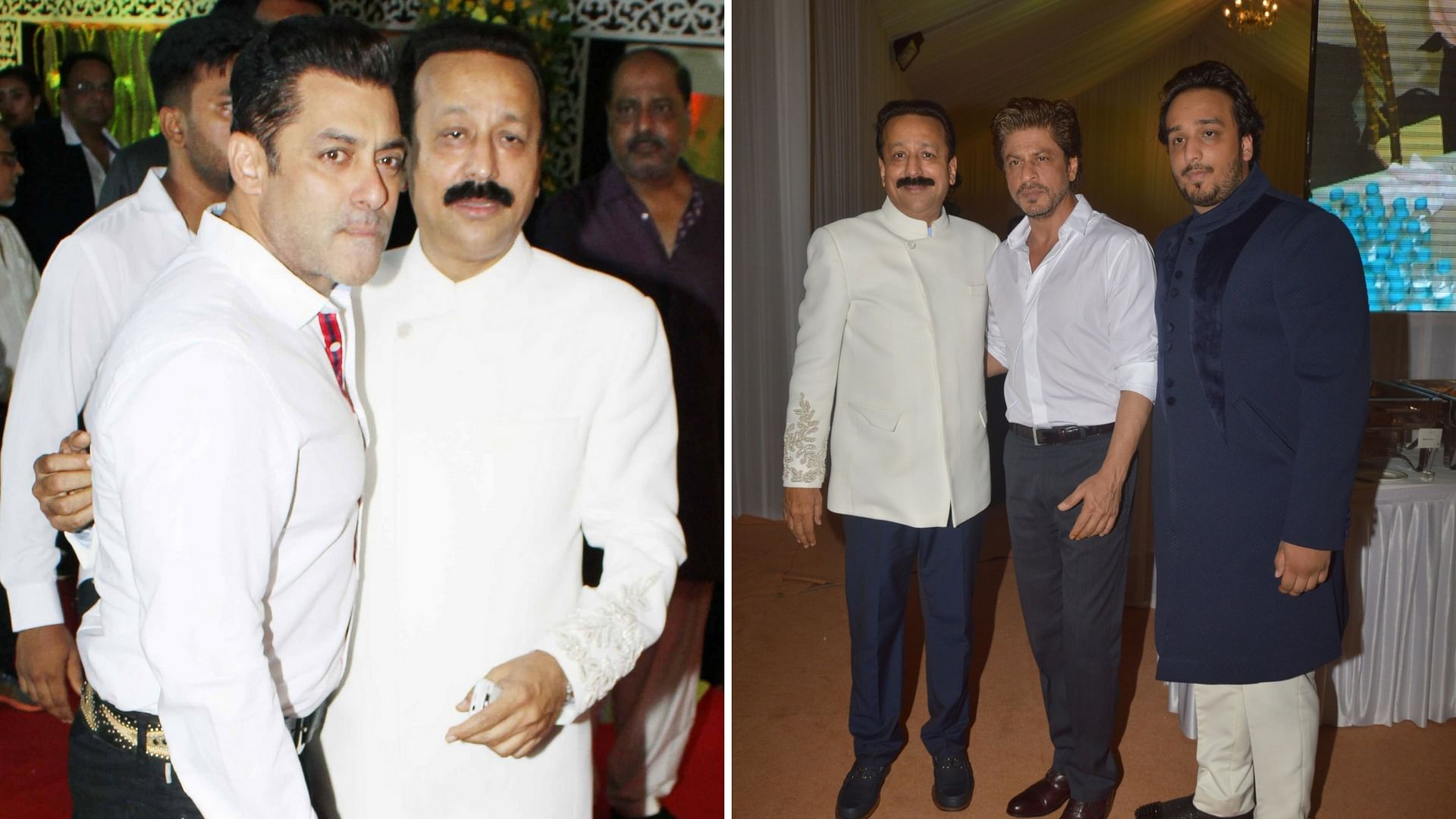 Baba Siddiqui meets Salman and Shah Rukh.&nbsp;